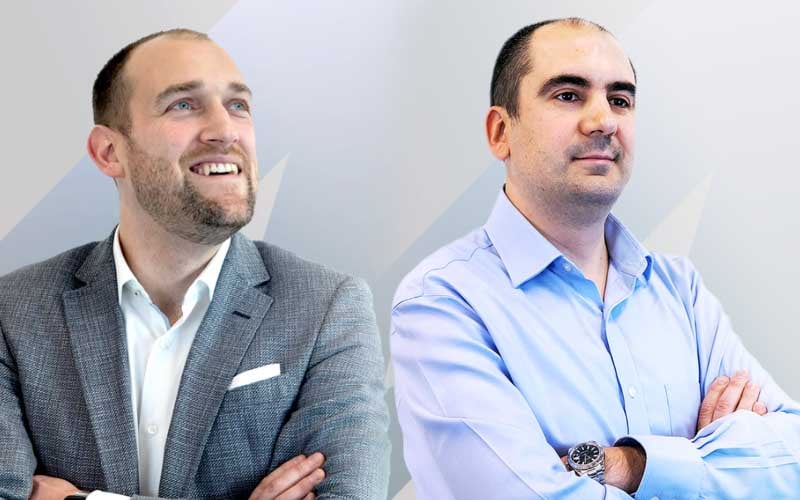 (L-R) Co-founders Andy Rogers and Vlad Nanu