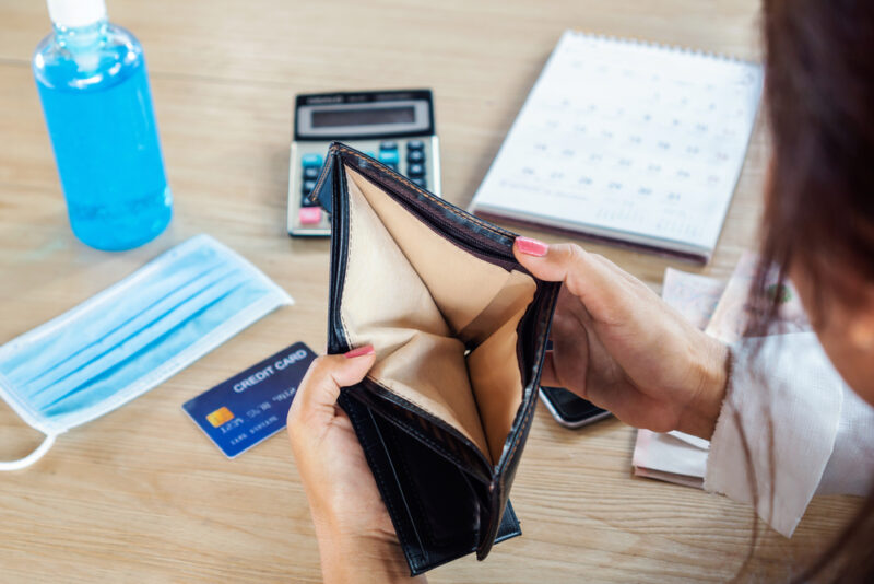 Many customers are out of pocket