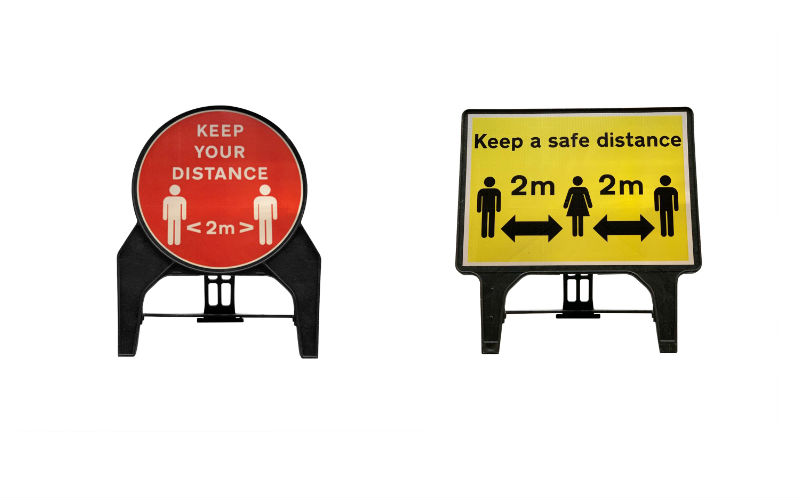 Some of Street Solutions UK's social distancing products