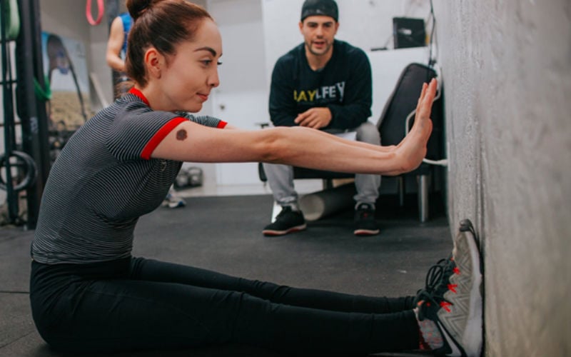 Woman doing exercise