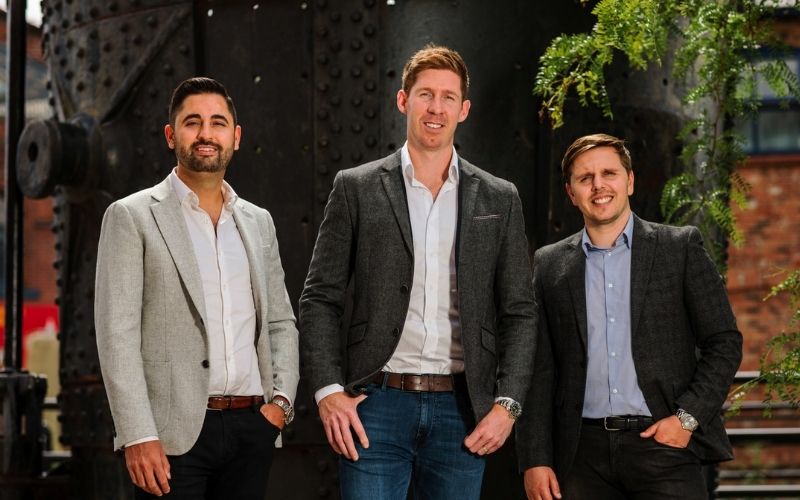 Unihomes co-founders Bradley Cox, Phil Greaves and Luca Mori