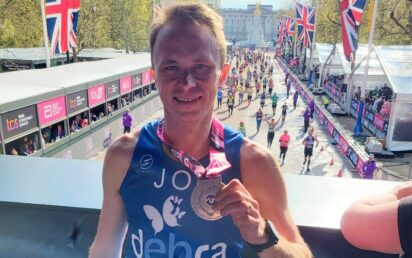 Jonathan Symcox at the London Marathon