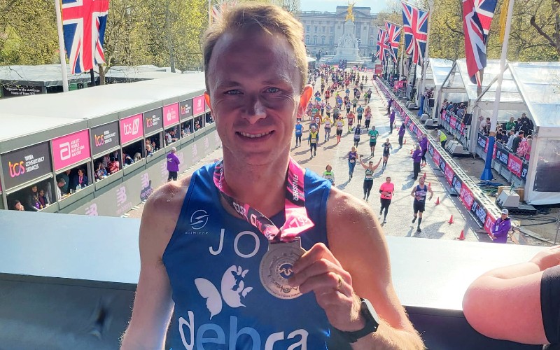 Jonathan Symcox at the London Marathon
