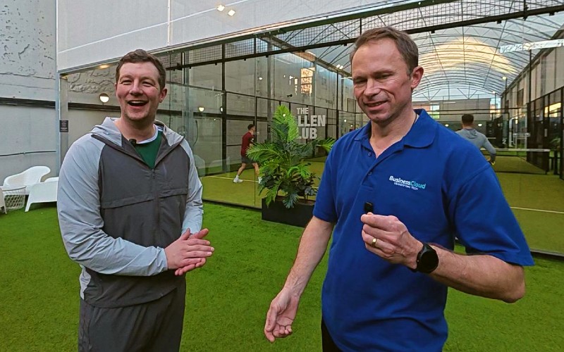 Joe van Gelder of Powdr with Jonathan Symcox