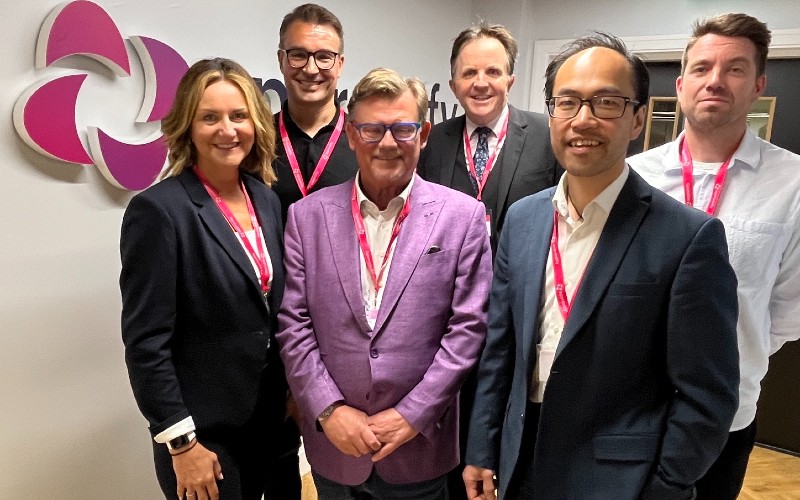 Apprentify event Jonathan Fitchew, CEO of Apprentify Group; Paul Gouge, CEO and co-founder of ForthStar, Karen Lough, director of People at Ciphr; Edmund Chan, head of legal tech and innovation at law firm Hill Dickinson; Richard Potter, CEO of Peak;' and Chris Maguire, BusinessCloud